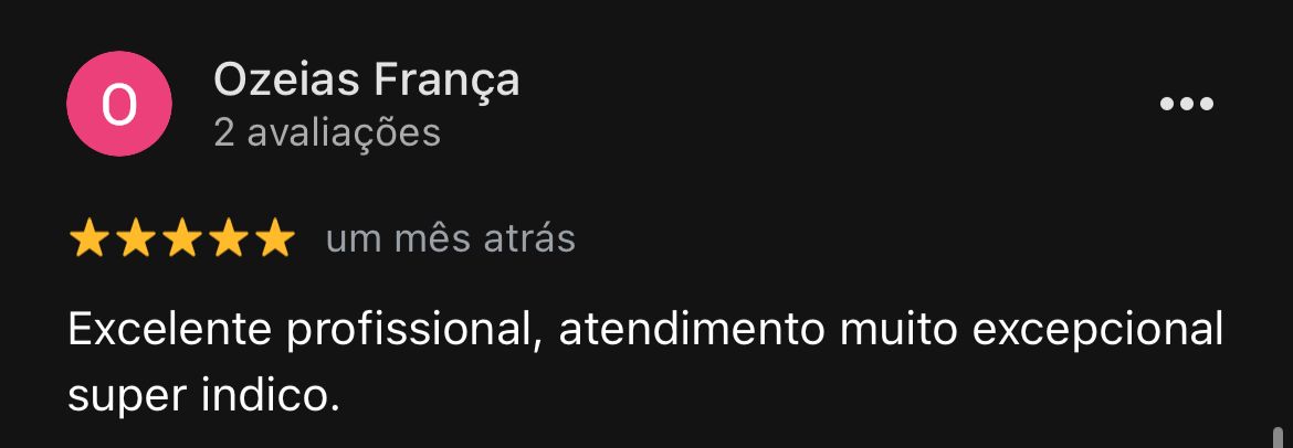 Avaliação de cliente